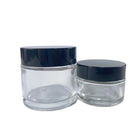 Cosmetic Glass Jars Eye Cream Bottles 30ml Round PP Material Transparent