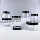 200ML 250ML Round Empty Plastic Cream Jar Cylinder PET Bottle With Screw
