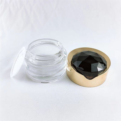 glass bottle set with ABS cap/pump head Cosmetic cream jar