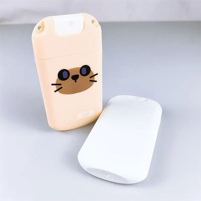 20ml Card Type Perfume Bottle PP Screen Printing Pump Sprayer Beauty Packaging