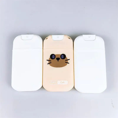 20ml Card Type Perfume Bottle PP Screen Printing Pump Sprayer Beauty Packaging