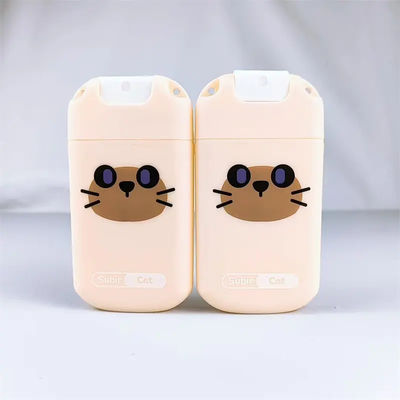 20ml Card Type Perfume Bottle PP Screen Printing Pump Sprayer Beauty Packaging