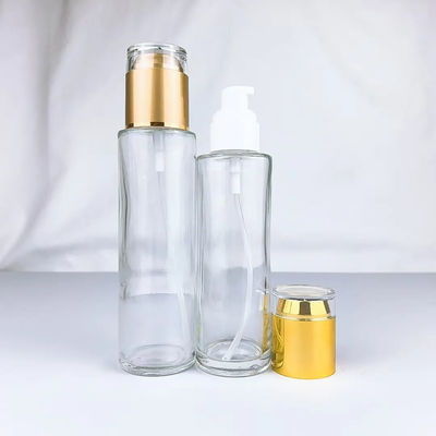 gold glass set packaging skin care lotion bottle face cream jars