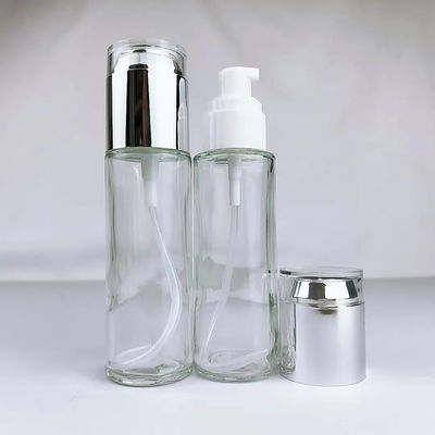 Lotion Bottles for Lotion Body Wash Shampoo Conditioner transparent glass cosmetic bottle with sprinkler