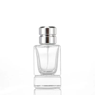 Perfume Glass Spray Bottles Thick Bottom Crimp Neck Square Parfum Bottle