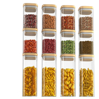 Eco Friendly 65mm 50ml Glass Food Storage Jars With Cork Lids