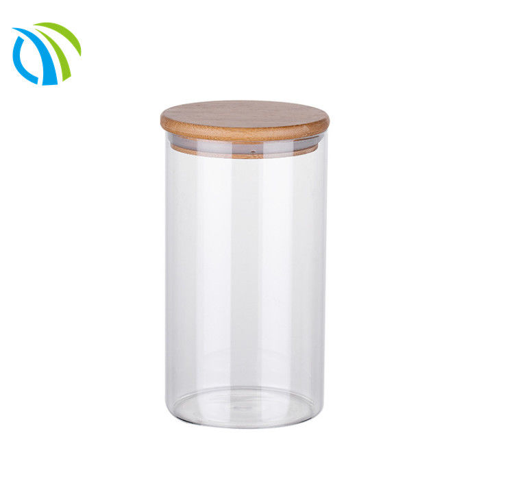 Borosilicate Freezer Safe Flour Glass Food Storage Jars 15 Gram 110mm 10oz