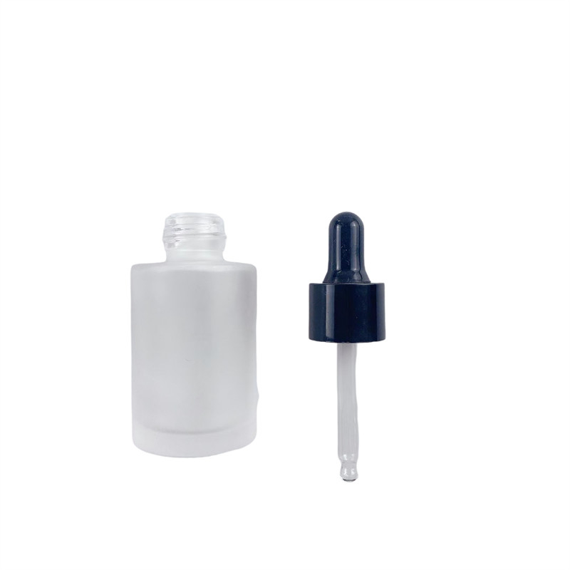 18/400 Ribbed Closure Glass Dropper Bottle For Essential Oil