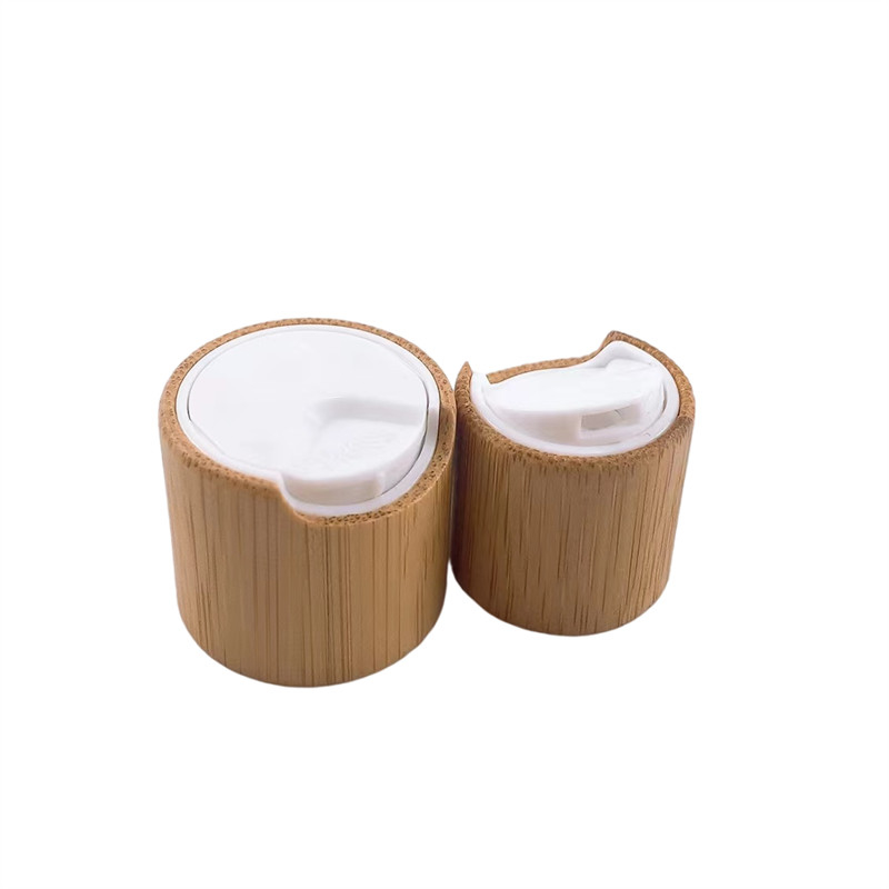 0.16cc 20mm Bamboo Disc Top Cap Closures For Personal Care