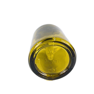 Slanted Frosted Green Glass Bottles 30ml Empty Essential Oil Bottle