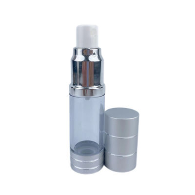 Printing Screw Cap Airless Pump Bottle 15ML Cosmetic Jar Round Plastic
