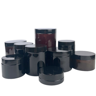200ML 250ML Round Empty Plastic Cream Jar Cylinder PET Bottle With Screw