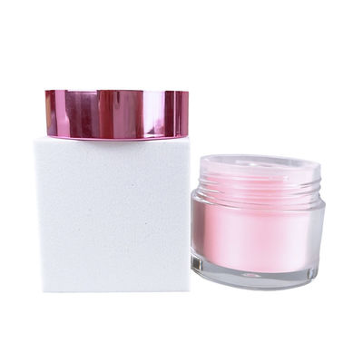 Round Bottom Frosted Cosmetic Cream Jar PET High Impact Resistance