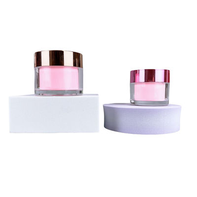 Round Bottom Frosted Cosmetic Cream Jar PET High Impact Resistance