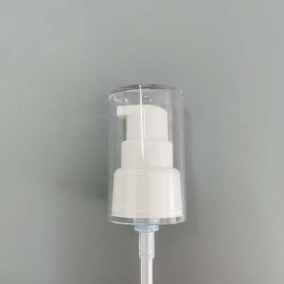 Factory customized cream dispenser pump 20mm pearlescent white treatment pump with full cover wholesale manufacturer