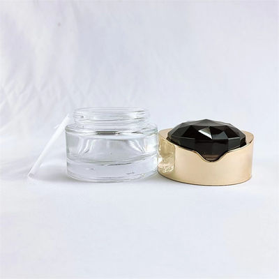 glass bottle set with ABS cap/pump head Cosmetic cream jar