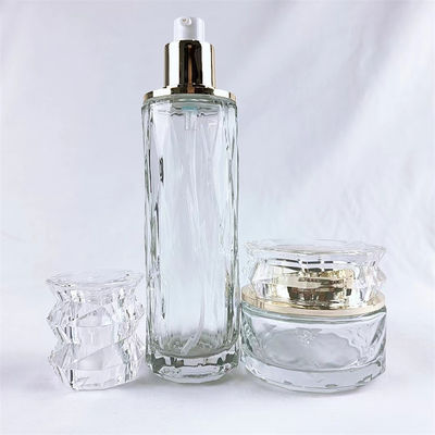 Personal Skin Care Elegant Logo Printing Cosmetic Glass Packaging