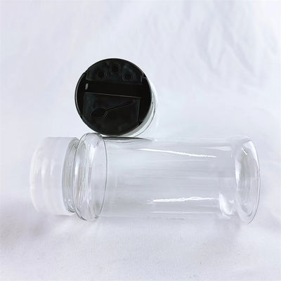 100ml Clear Plastic Spice Bottle With sifter Lid Seasoning packaging