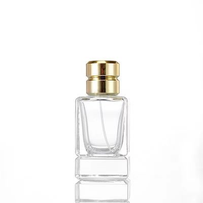 Perfume Glass Spray Bottles Thick Bottom Crimp Neck Square Parfum Bottle