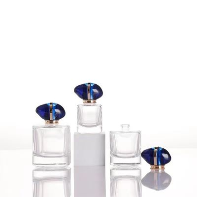 50ml 100ml Selling Clear Glass Perfume Bottle With Customized Lid