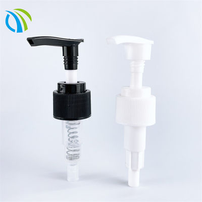 28mm Black Lotion Cosmetic Bottle Pump Aluminum Closure Odm 33/410 Frost Surface