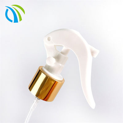 Foaming 24mm 0.9cc Spray Nozzle Trigger Aluminum Gold Closure 28mm