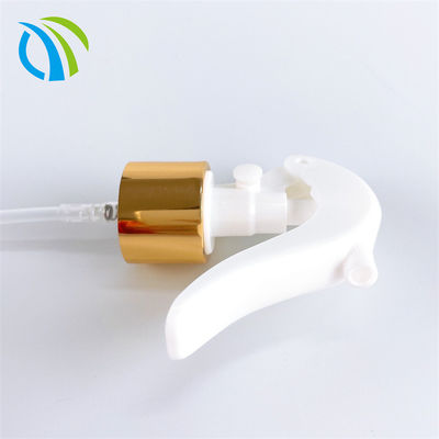 Foaming 24mm 0.9cc Spray Nozzle Trigger Aluminum Gold Closure 28mm