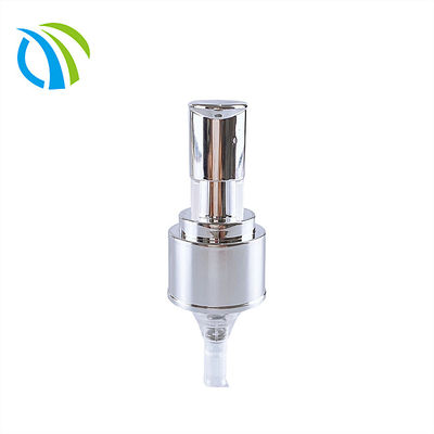 Long Mouth 28mm 2cc Plastic Lotion Dispenser Silver Aluminium 28mm Lotion Pump SGS